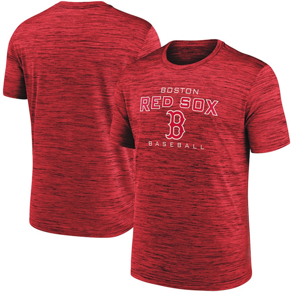 Men's Boston Red Sox Red Velocity Practice Performance T-Shirt - Click Image to Close